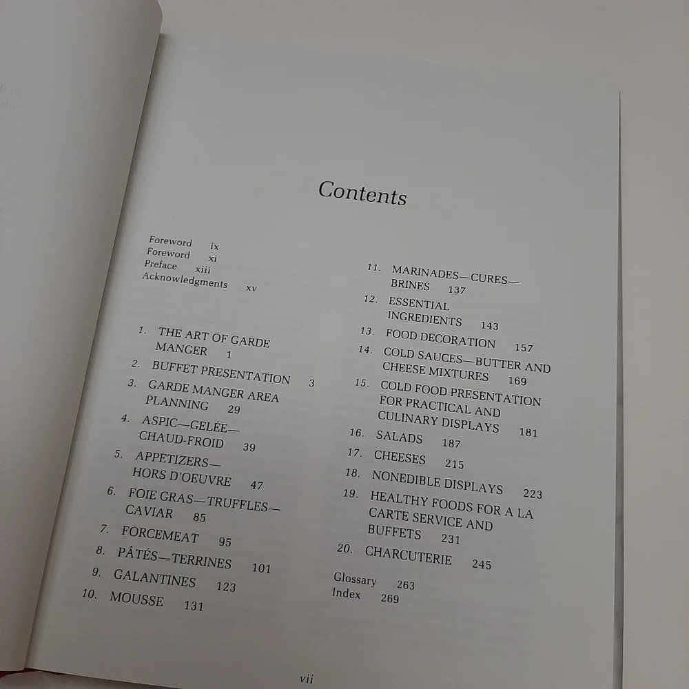 🍒The Professional Chef's Art of Garde Manger 5th Edition HC Cookbook - Picture 10 of 10